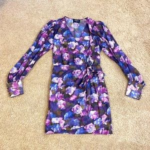 The Kooples purple hydrangea dress.